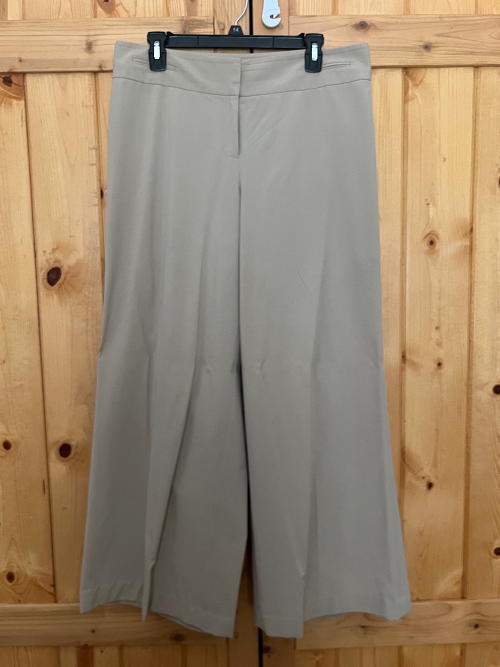 LOFT Tan Extra Wide-Leg Dress Pants Sz 12